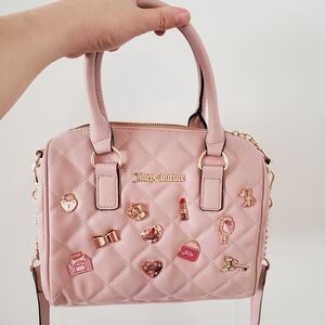 Juicy Couture Blush Quilted Satchel